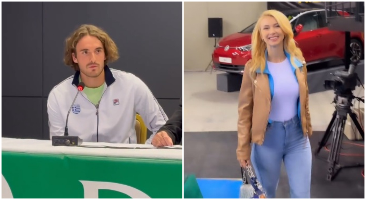 Stefanos Tsitsipas a crezut că nu vede bine! Andreea Bălan a dat iama la ceremonia premergătoare meciului Grecia – România din Cupa Davis: cum i-a lăsat mască pe cei prezenți. FOTO