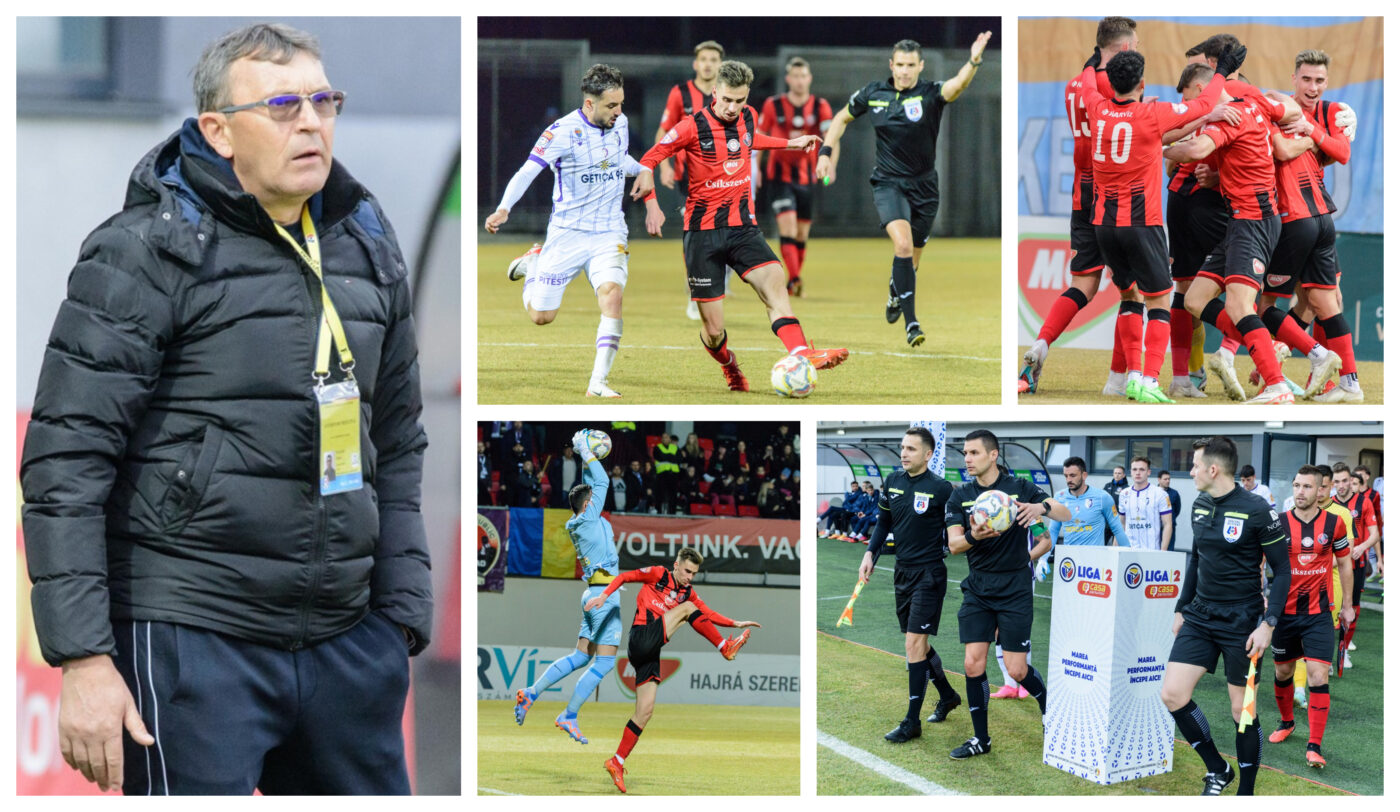 Frustrare mare la CFC Argeș după eșecul dramatic de la Miercurea Ciuc. Eugen Neagoe a găsit vinovatul: arbitrul Vlad Baban. ”Nu se poate, este jenant, o rușine ce am văzut acum, ca pe vremuri”