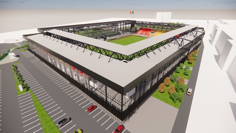 Se construiește arena senzațională de 23 de milioane de euro în România! Cum va arăta stadionul superb din istoricul oraș al țării