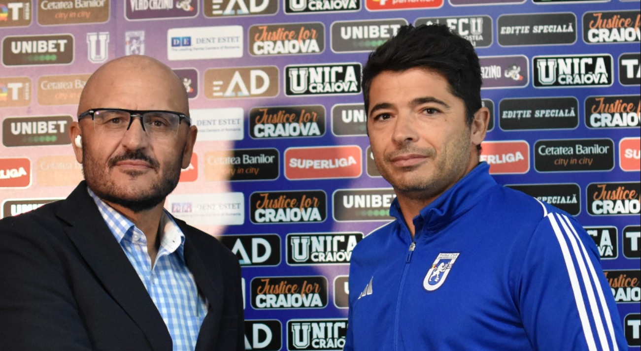 Adrian Mititelu l-a dat afară pe Giovanni Costantino de la FCU Craiova! Fază penibilă cu antrenorul italian, în timp ce patronul îl „executa”
