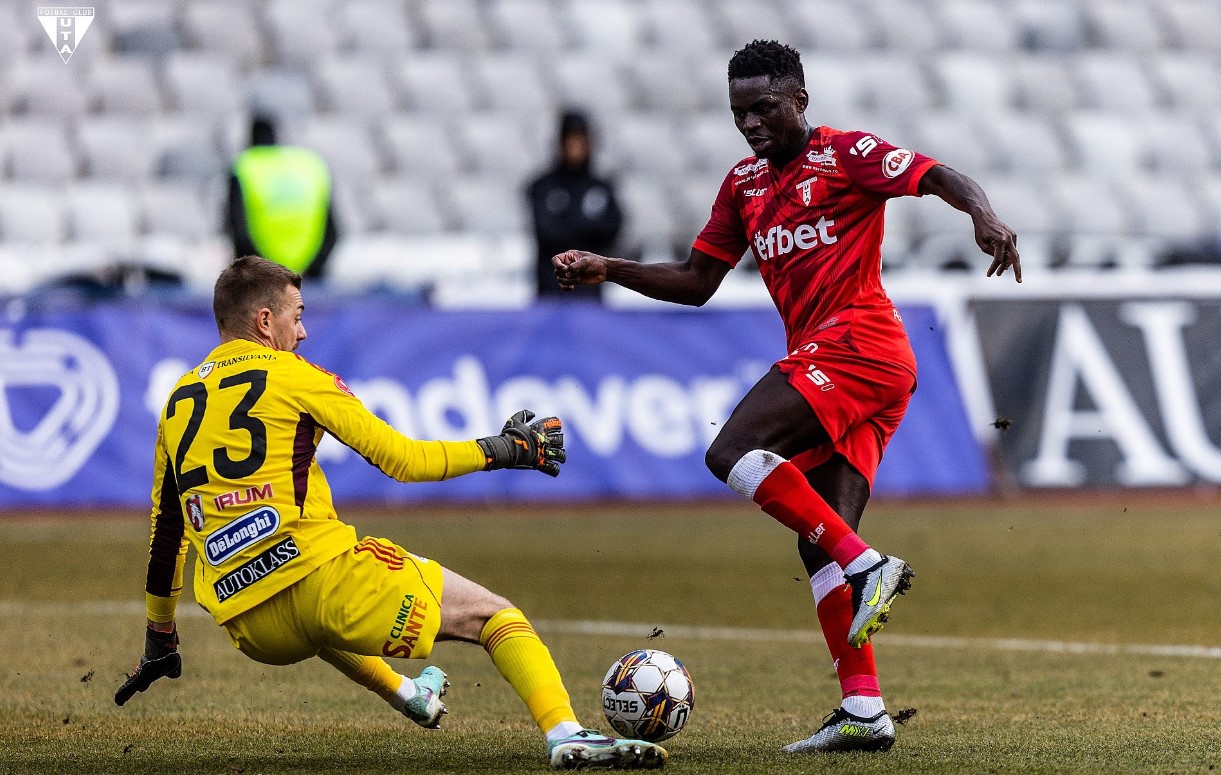 Kenyanul Omondi, „one man show” pentru UTA pe „Cluj Arena”: „ Nu a fost ușor să mă adaptez, țintim mai sus”