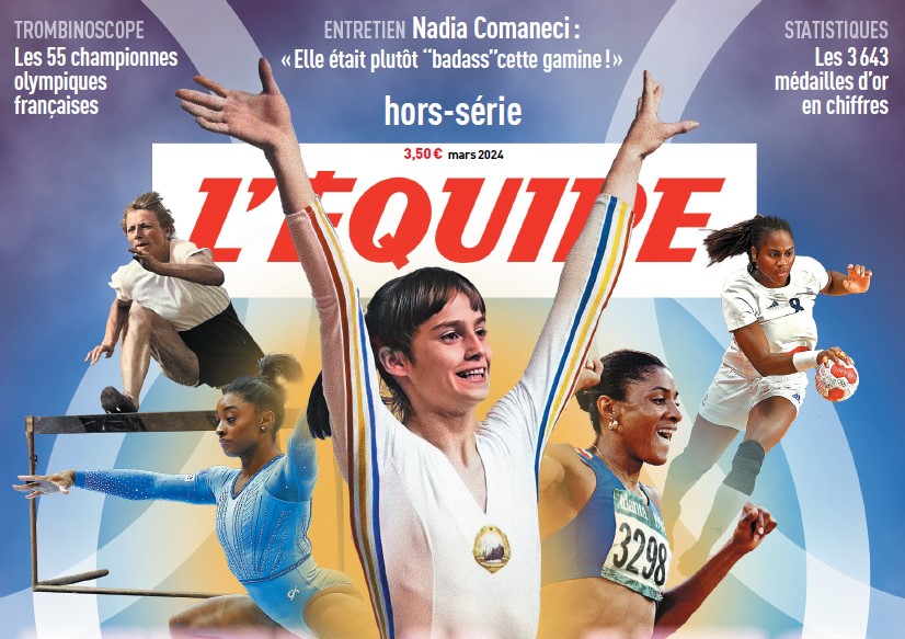 4 pagini dedicate în L’Equipe pentru Nadia Comăneci! „Gimnastica mi-a salvat adolescența”