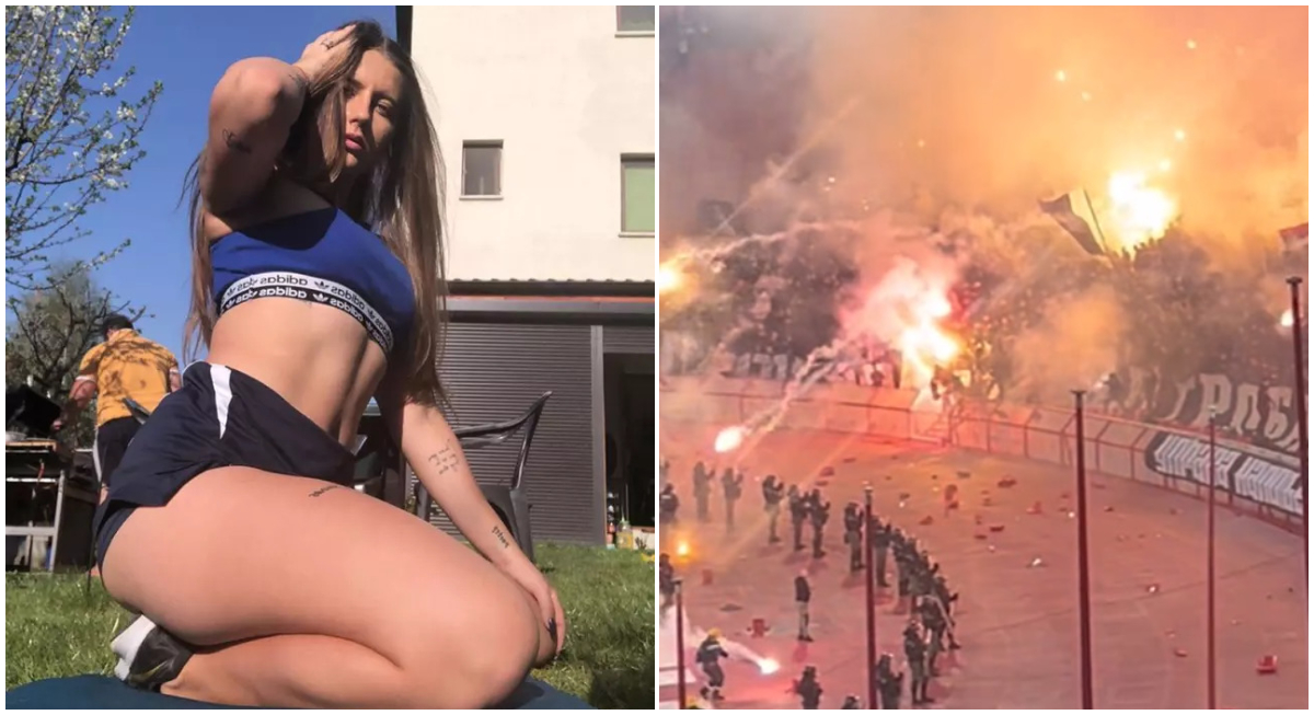 O româncă a încins și mai tare atmosfera la derby-ul Steaua Roșie – Partizan! Jurnaliștii sârbi au rămas mască: „Atrăgătoarea jucătoare de tenis a venit în vizită la noi”. FOTO