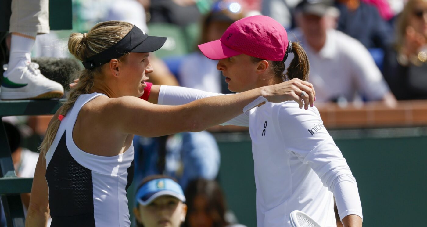 Rumoare în tenis după meciul vedetă de la Indian Wells dintre Iga Swiatek și Caroline Wozniacki! Rivala Simonei Halep a abandonat și ar putea rata turneul de la Miami