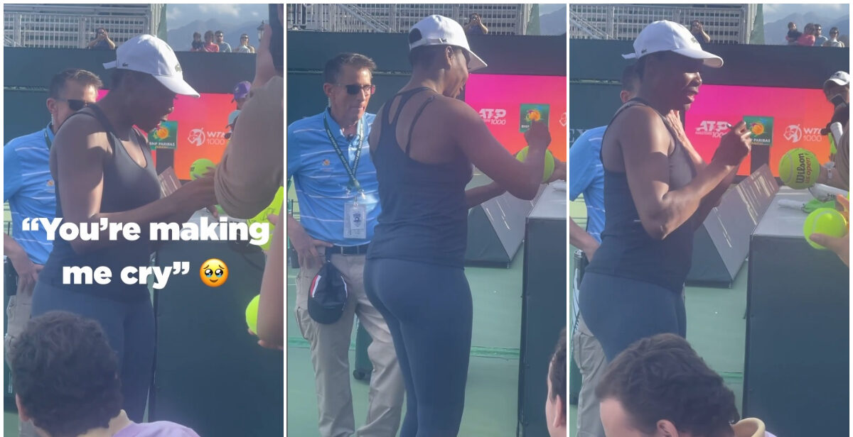 Schimb neașteptat de replici între Venus Williams și un spectator de la Indian Wells, turneu pe care americanca și sora ei l-au boicotat timp de 15 ani: „Mă faci să plâng”. VIDEO