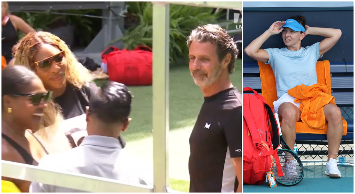 Serena Williams, sfidare maximă înaintea meciului Simona Halep – Paula Badosa! Cum a fost surprinsă americanca alături de Patrick Mouratoglou la turneul de la Miami. VIDEO