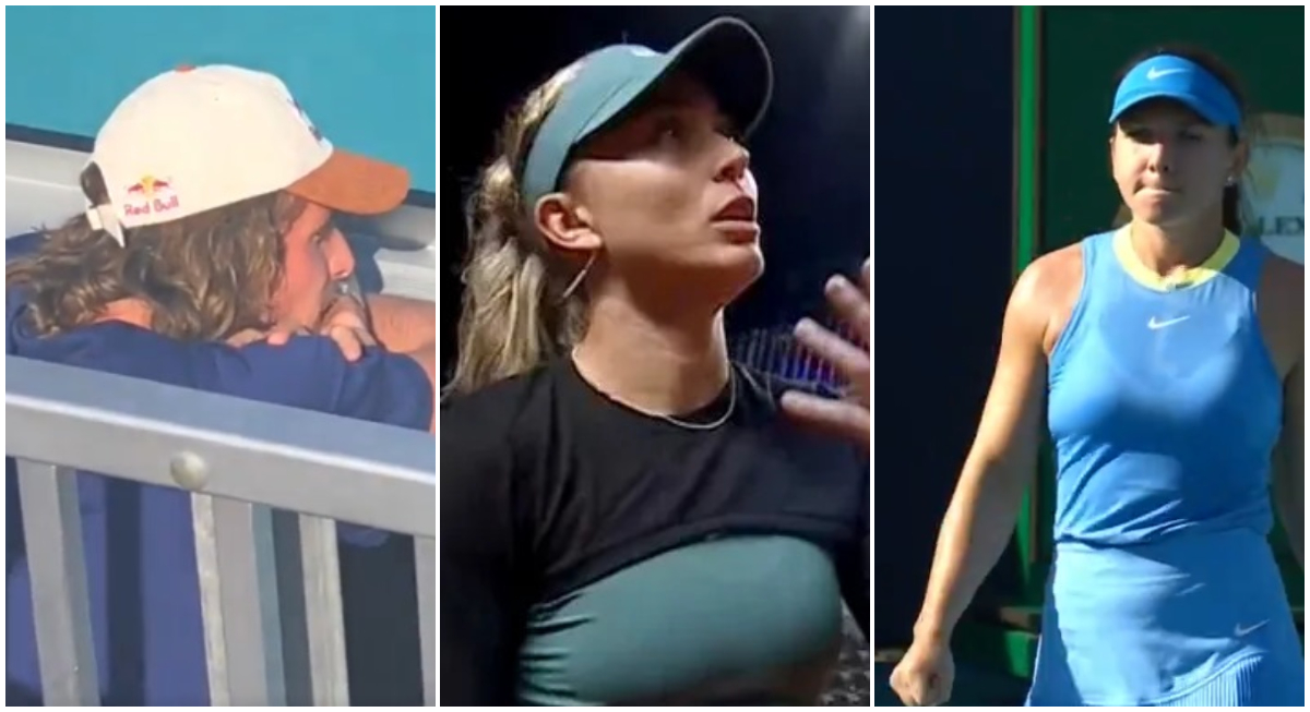 Stefanos Tsitsipas, înmărmurit de ceea ce i-a făcut Simona Halep iubitei sale în primul set la Miami Open! Cum a fost surprins grecul la meciul româncei cu Paula Badosa. VIDEO
