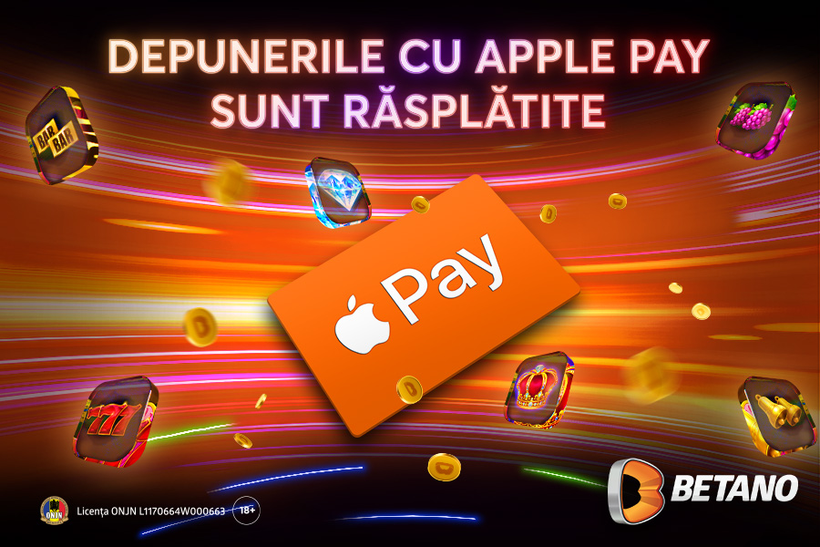 ADVERTORIAL. Depunerile cu Apple Pay sunt răsplătite pe Betano în fiecare săptămână