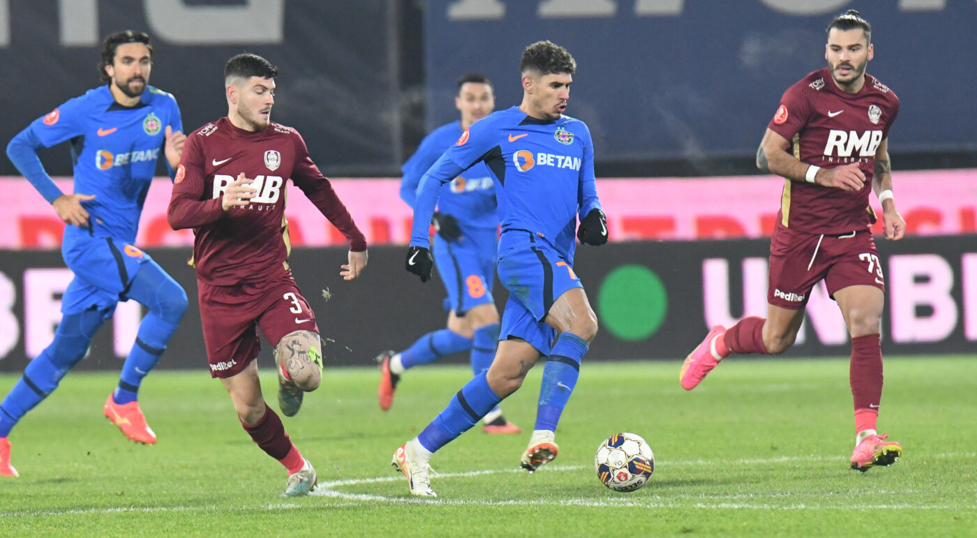 CFR Cluj – FCSB 0-1, Live Video Online în etapa 4 a play-off-ului din Superliga. Pauză în Gruia! Oaspeții au avantaj după primele 45 de minute