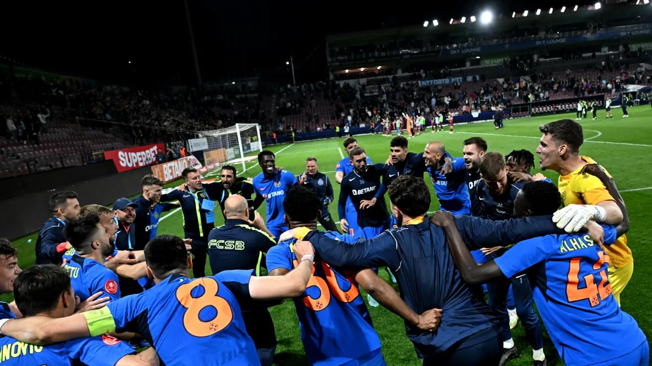 Cifrele tari care evidențiază eroii din CFR Cluj – FCSB 0-1. Cum și unde au făcut diferența jucătorii lui Gigi Becali în pasul uriaș spre titlu! EXCLUSIV