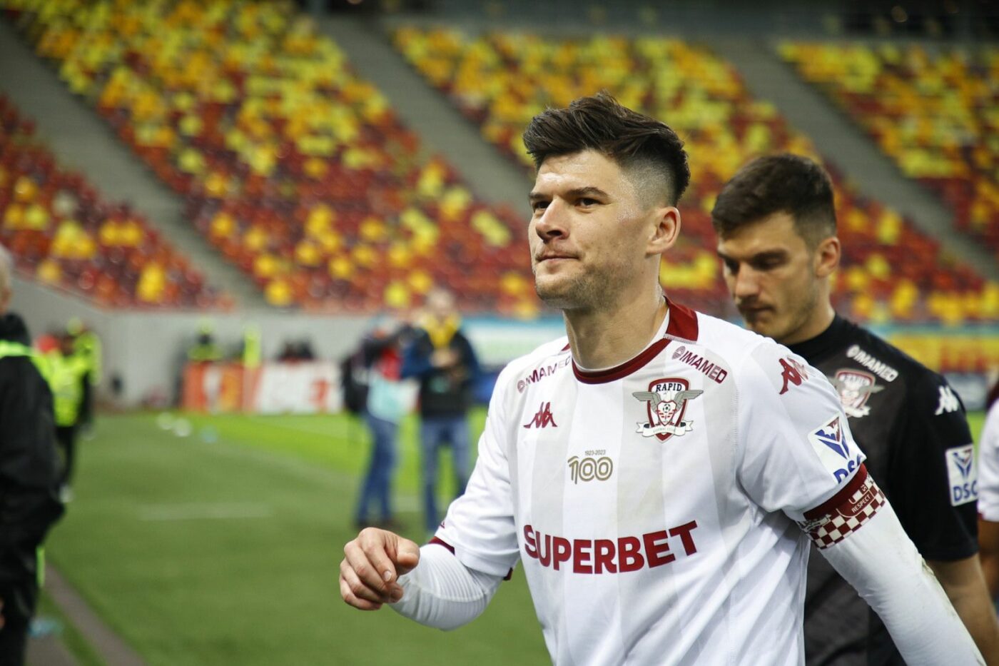 Cristi Săpunaru a venit la interviu, după FCSB – Rapid 2-2, și 15 secunde a repetat cuvântul penibil încontinuu! Ce l-a scos din sărite pe căpitanul giuleștenilor