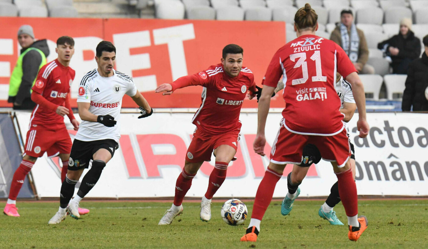 Oțelul – „U” Cluj 1-1, Live Video Online în semifinalele Cupei României. Dan Nistor egalează din penalty pentru ardeleni