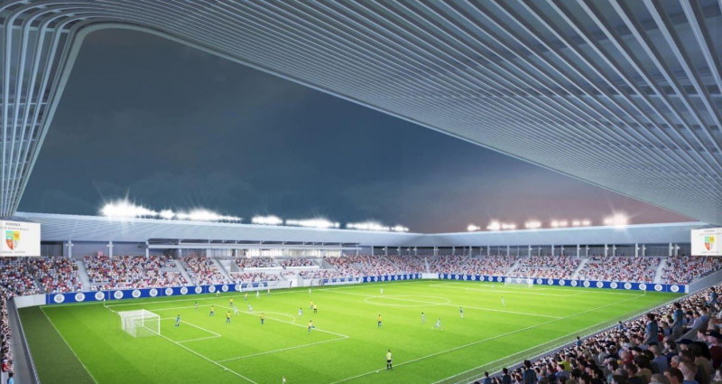 Se construiește un stadion de 40.000.000 de euro în România într-un oraș care are echipă doar în Liga 3! „Va fi de patru stele UEFA”