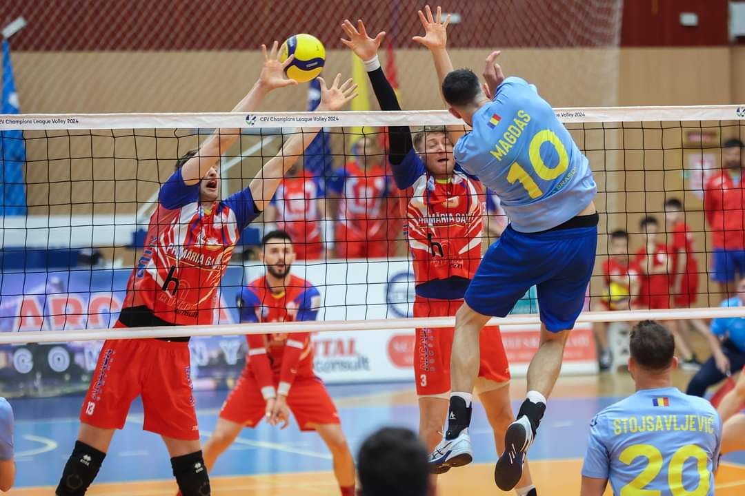 Corona Brașov a dat lovitura în primul meci al finalei la volei masculin