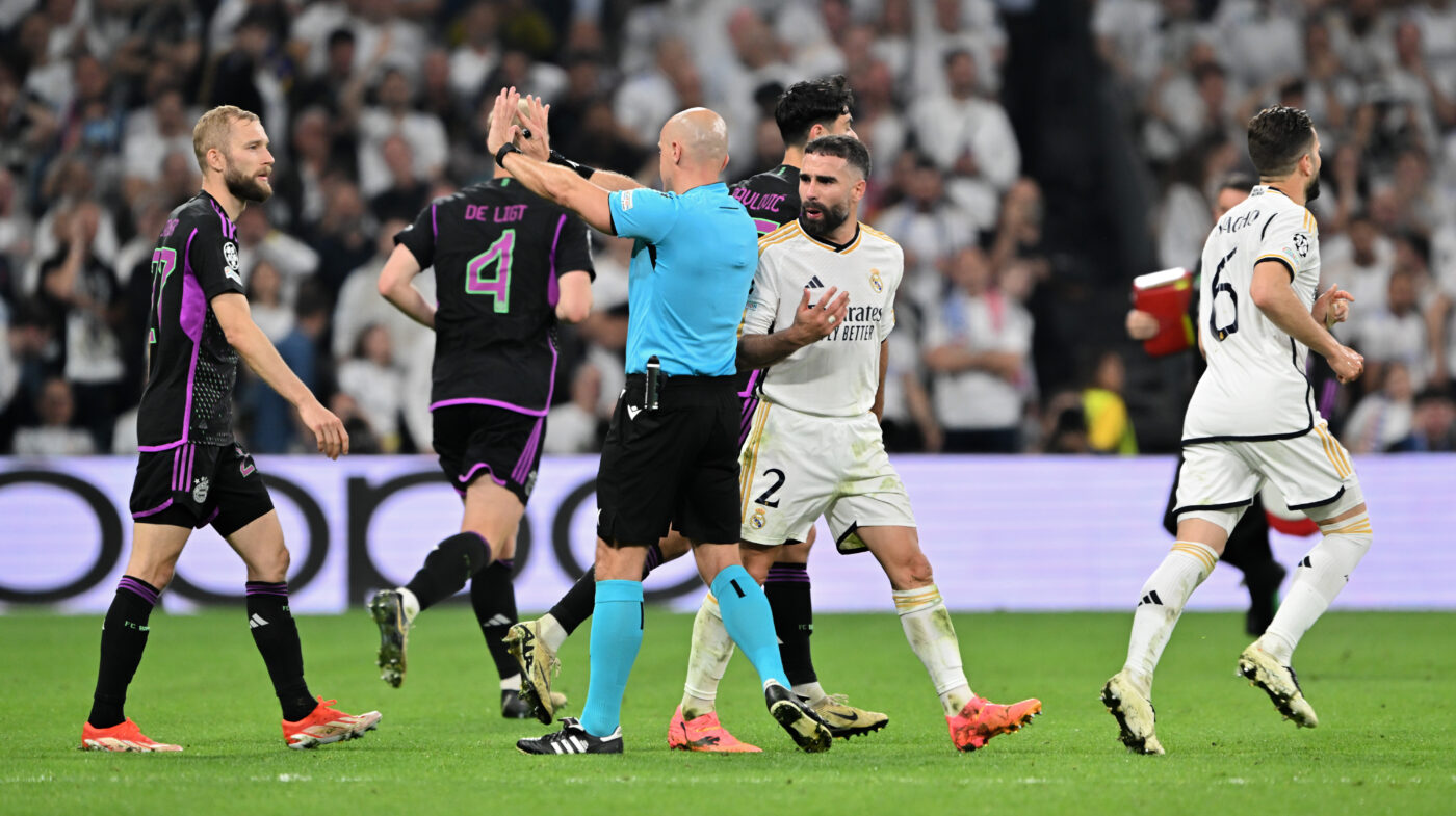 Cea mai controversată fază și un scandal monstru: fotbaliștii lui Tuchel au sărit la arbitrii polonezi, în Real Madrid – Bayern Munchen 2-1! Asistentul a ridicat ofsaid și a anulat golul de 2-2, în minutul 11 de prelungiri!