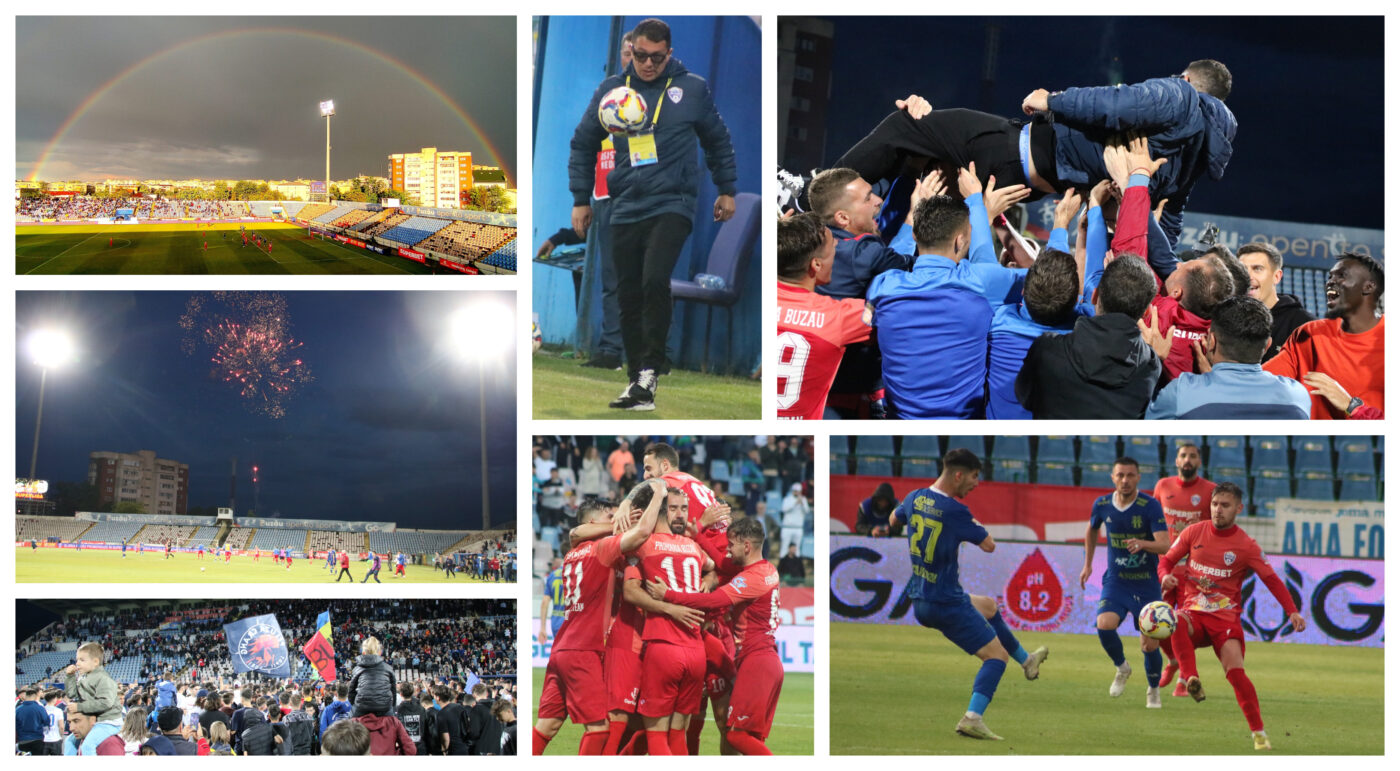 A apărut curcubeul deasupra Buzăului! Gloria a reușit promovarea și se întoarce în prima ligă după 15 ani! Andrei Prepeliță: ”Sunt consumat, epuizat după un sezon greu”