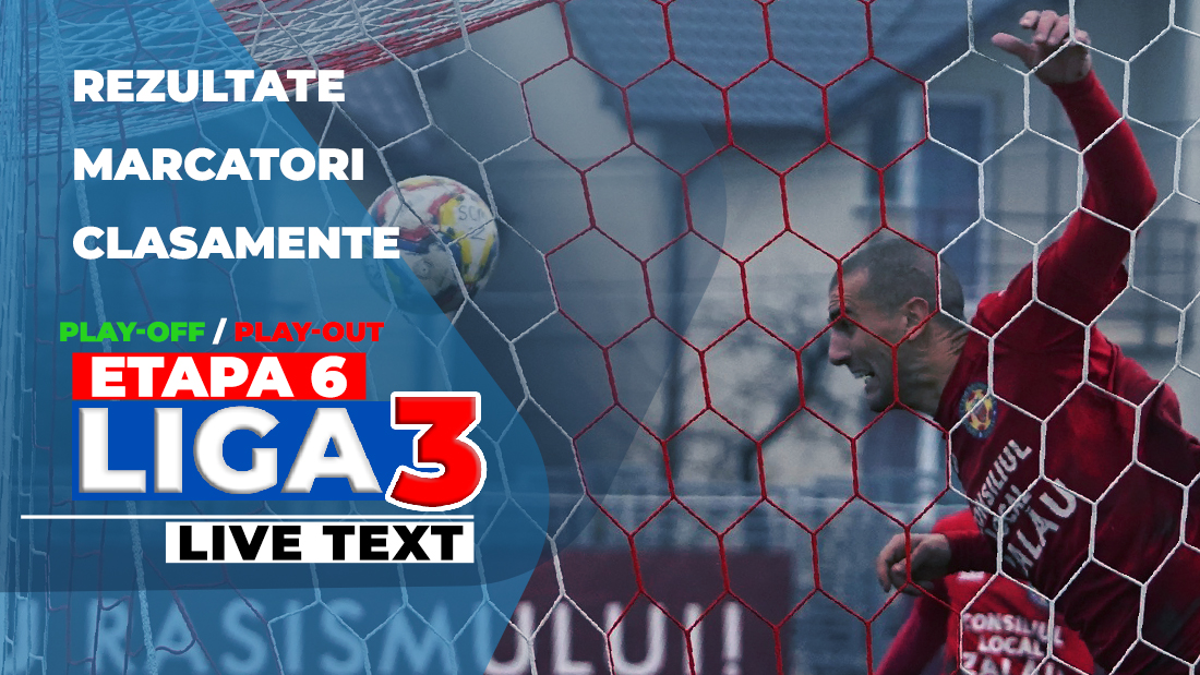 Liga 3, etapa 6 | Metalul Buzău a obținut scorul rundei în play-off, în play-out au fost două rezultate de 6-0. Nebunie de meci la Ghiroda, cu opt goluri. Mediașul, umilit la Alba Iulia