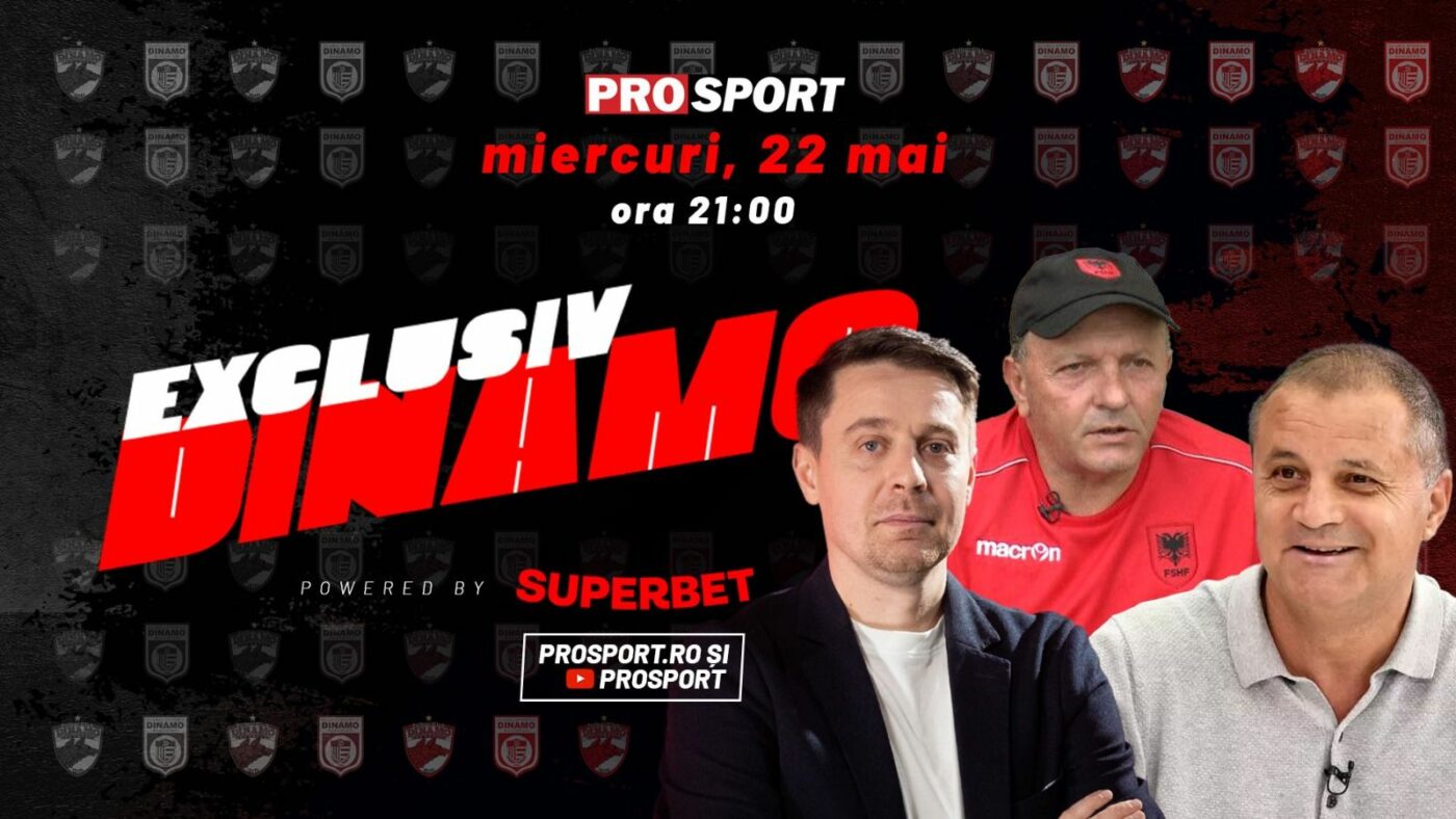 EXCLUSIV DINAMO, miercuri, de la ora 21. Costel Orac și Sulejman Demollari sunt invitații lui Cătălin Mureșanu