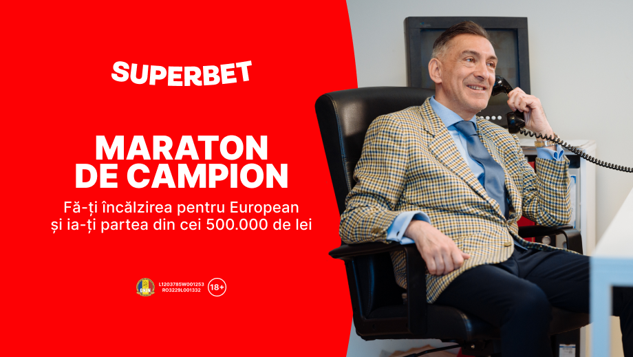 Înscrie-te luni în promoția Maraton de Campion și ia-ți partea din cei 500.000 de lei puși în joc! ADVERTORIAL