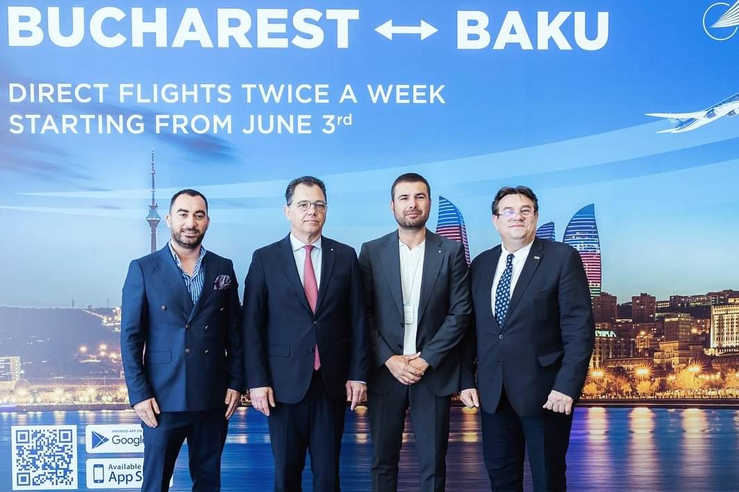 Dat afară de la Neftchi Baku, Mutu promovează zborurile directe dintre Azerbaidjan și România