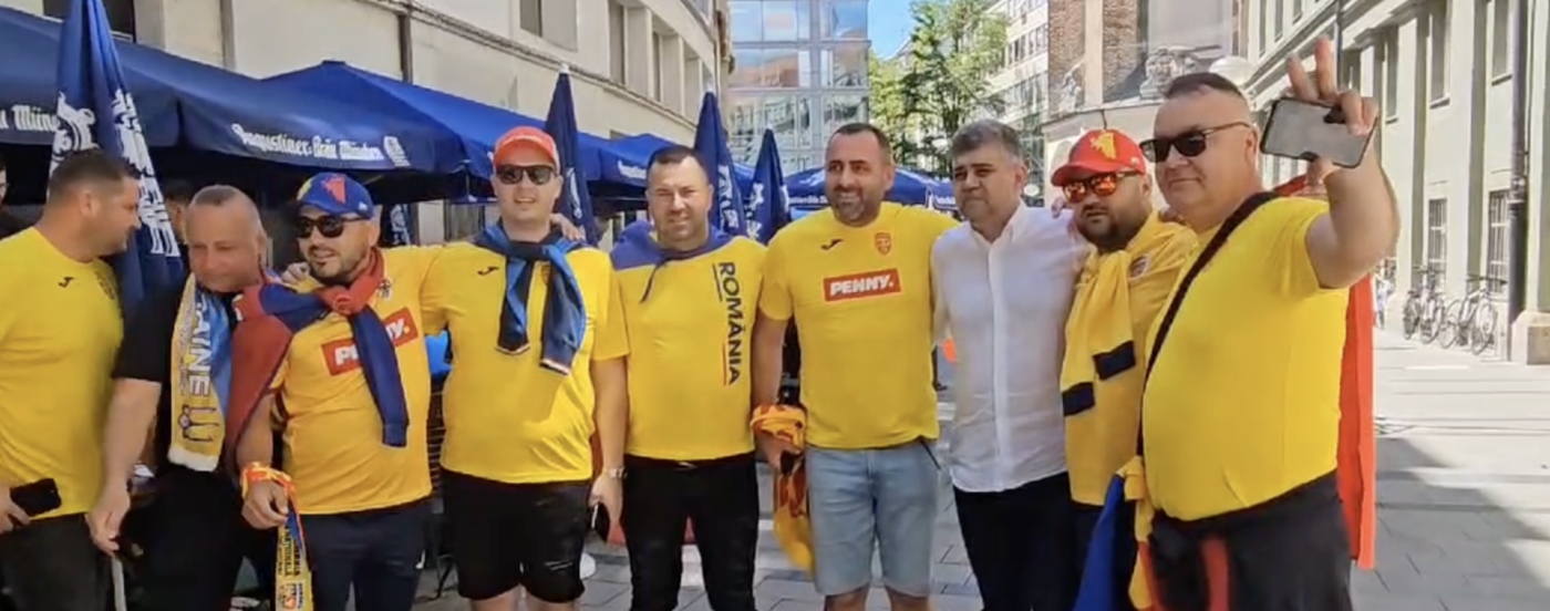 Premierul Marcel Ciolacu a ajuns la meciul România – Ucraina de la EURO 2024. Cum a fost întâmpinat de români. VIDEO