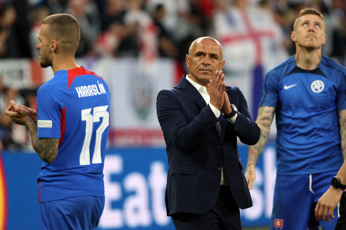 Reacția plină de mândrie a selecționerului Slovaciei, după ce a fost la câteva secunde de o calificare istorică în fața Angliei, la EURO 2024
