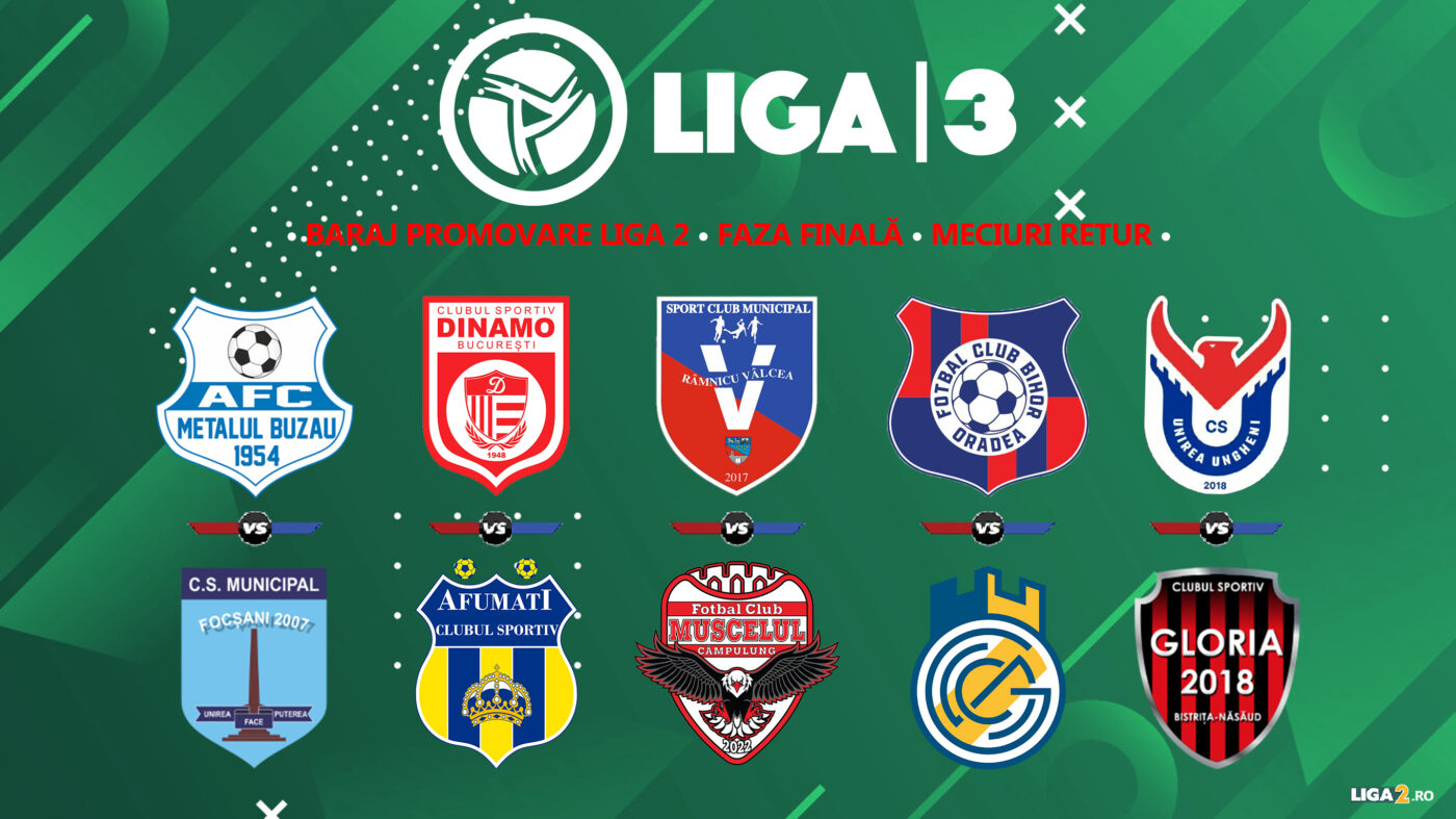 Returul finalelor pentru promovare în Liga 2 | Metalul Buzău, CS Afumați, AFC Câmpulung Muscel, FC Bihor Oradea și Unirea Ungheni urcă un eșalon mai sus