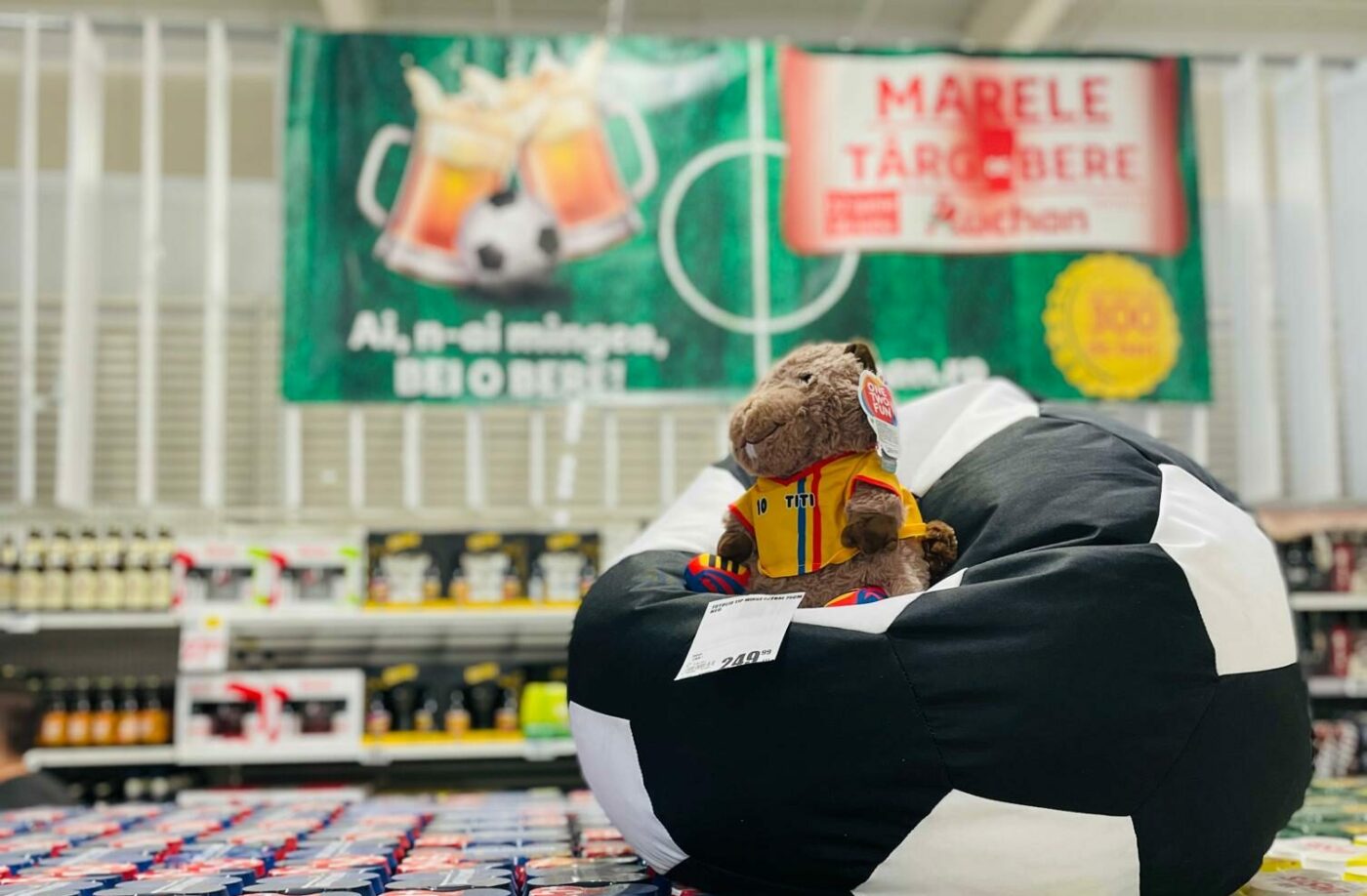 (P) Meciul celor mai bune beri are loc la Marele Târg de Bere și Fotbal Auchan 2024: Startul partidei la cumpărături începe cu peste 300 de sortimente pentru toate gusturile