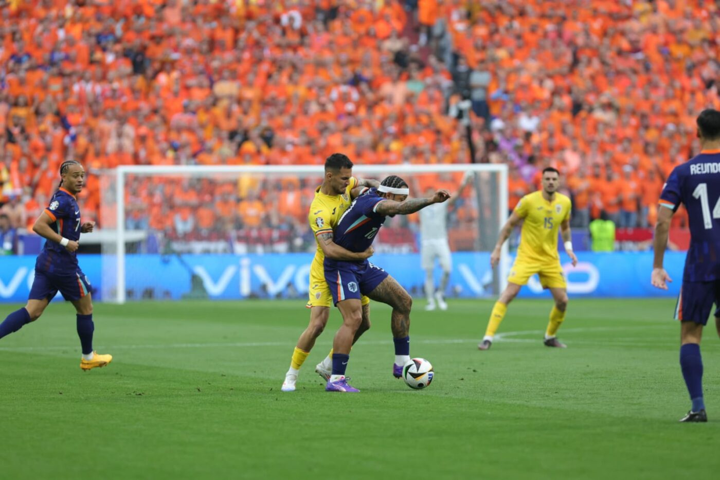 Liveblog România – Olanda 0-1, în optimi la EURO. De Vrij e aproape de a majora diferența