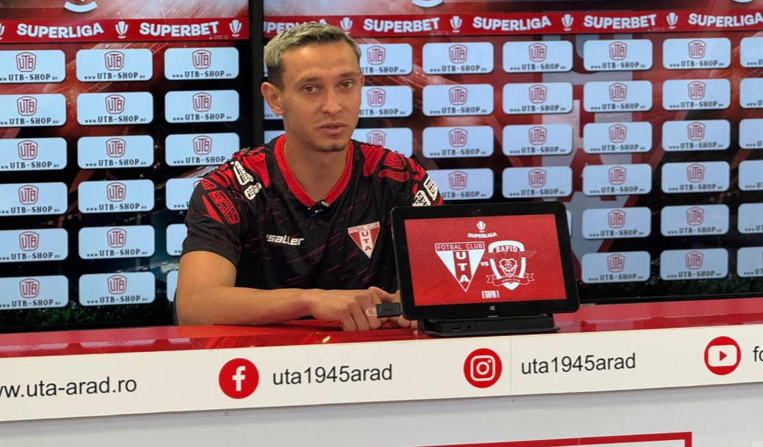 Cine l-a influențat pe Costache să aleagă UTA? Mijlocașul avertizează Rapidul: „Șansele sunt 60-40 pentru noi, jucăm acasă!”