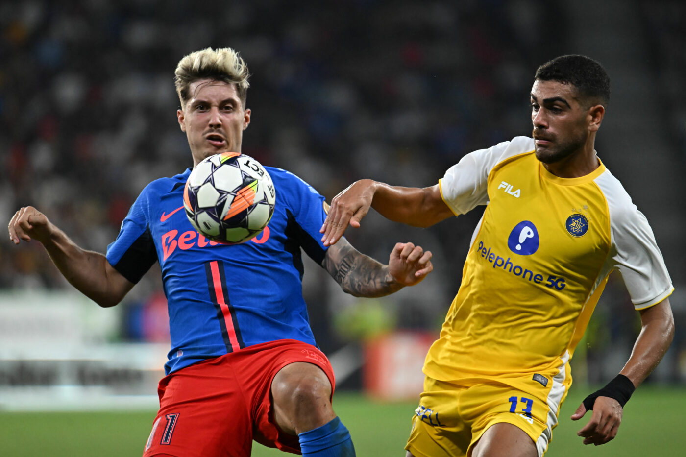 Maccabi Tel-Aviv – FCSB 0-0, Live Video Online, în turul 2 preliminar din Liga Campionilor. Mare ocazie pentru Ștefănescu în minutul 25