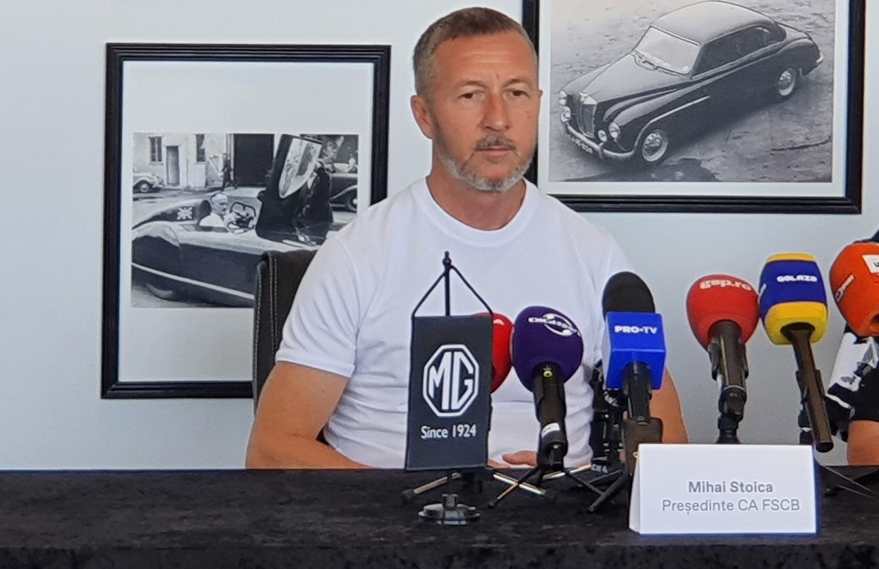 Meme Stoica, dat de gol de o gafă hazlie produsă la prezentarea noului sponsor al FCSB! „Faci Ce Spune Becali” a devenit „Faci Schimbările Cu Becali”