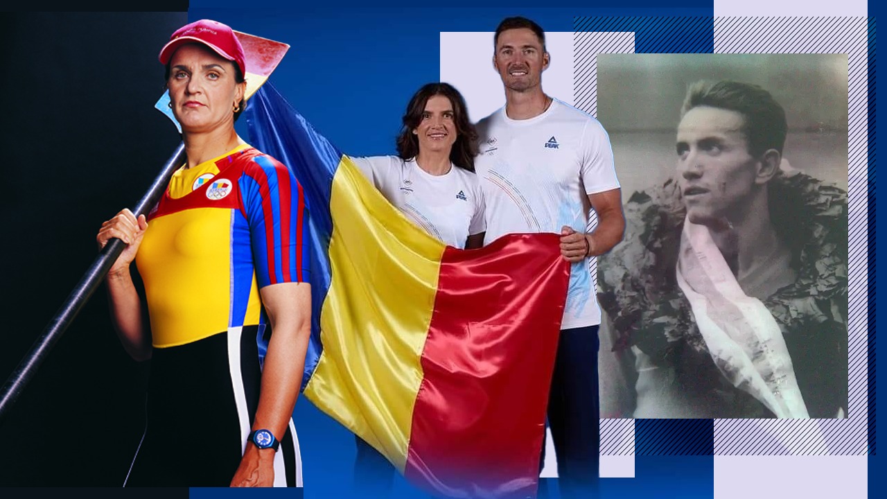 Povestea portadrapelelor românești la Jocurile Olimpice! Cine este Aurel Vernescu și cum s-a ajuns la varianta soților Ionela și Marius Cozmiuc pentru Paris 2024. Lista completă a tricolorilor cu steagul în mână din 1936 încoace. SPECIAL.