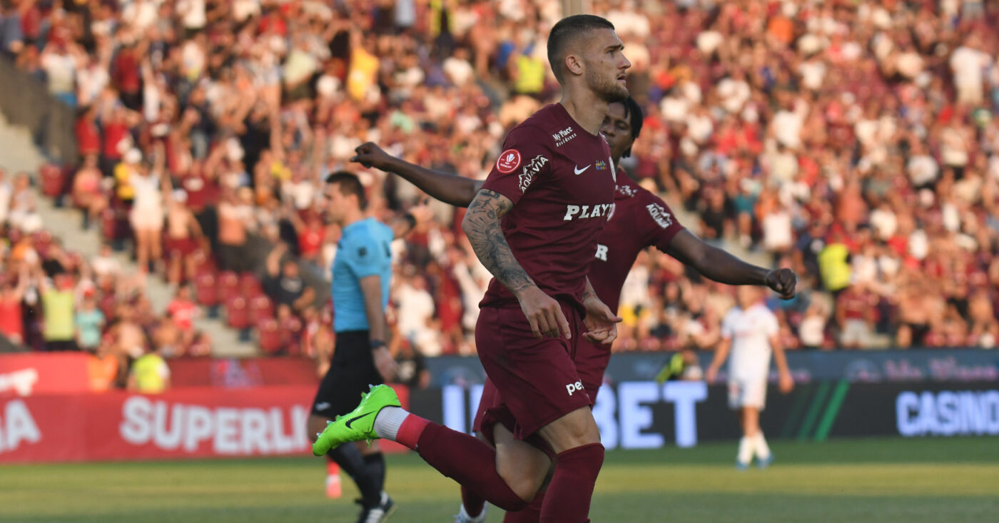 Rapid – CFR Cluj 0-1, Live Video Online în etapa 2 din Superliga! Oaspeții intră în avantaj la pauză, după o primă repriză pe care au controlat-o