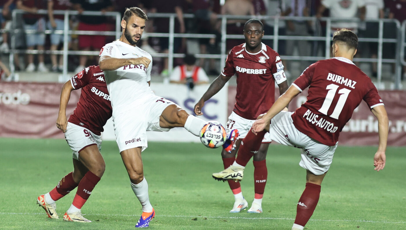 Rapid București – CFR Cluj 2-2, în etapa 2 din Superliga! Gazdele smulg un punct în minutul 7 al prelungirilor