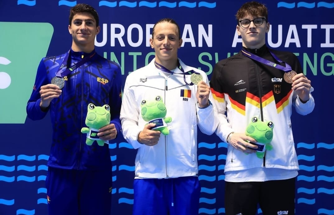 România, 7 medalii la Europeanul de natație pentru juniori de la Vilnius! Am luat locul 4 pe națiuni din 47 de țări prezente la întrecere