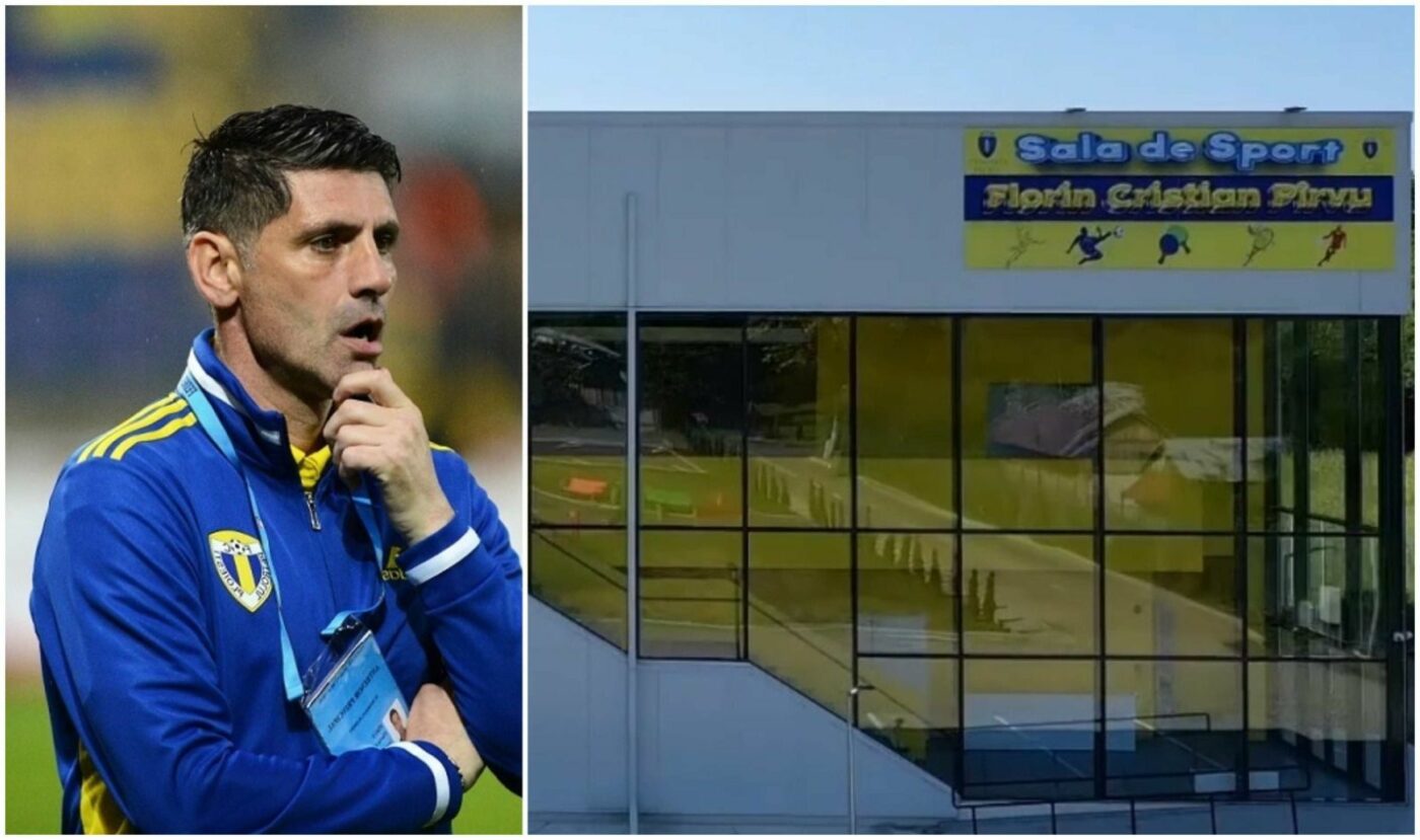 Mutu și Adrian Ilie, așteptați la inaugurarea sălii de sport Florin Pîrvu. Fostul antrenor al Petrolului, cinstit în localitatea natală