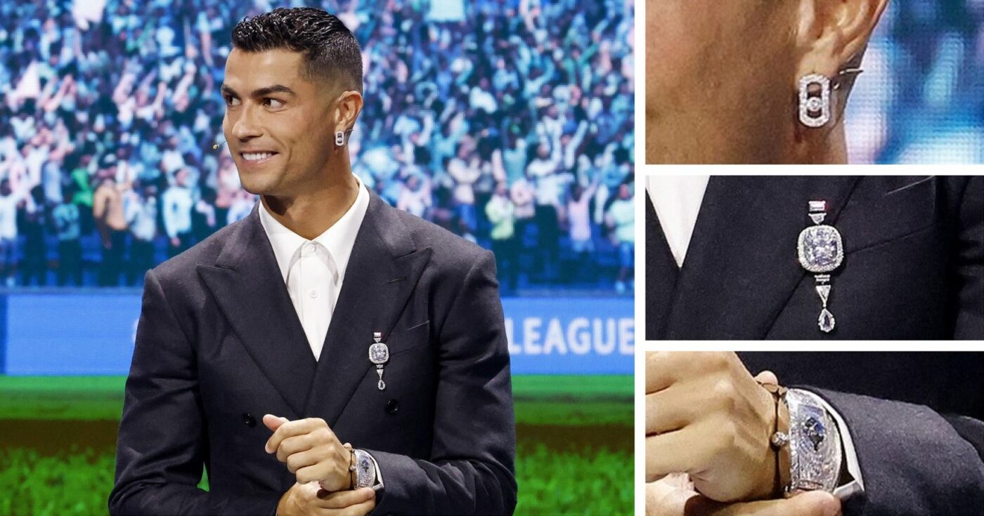 Apariție stelară: Cristiano Ronaldo a venit cu diamante de 6.000.000 de euro pe el la eveniment!