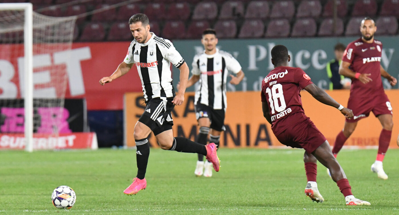 CFR Cluj – U Cluj 2-3, în a 4-a etapă din Superliga. Echipa lui Ioan Sabău urcă, provizoriu, pe locul 3 al clasamentului