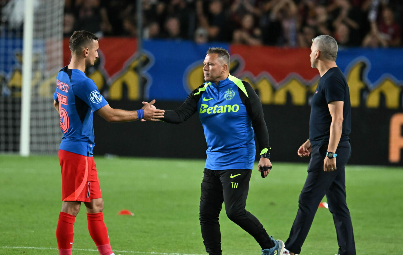 Ce nu s-a văzut la TV în FCSB – Sparta Praga 2-3. Fotbalistul campioanei României a văzut cartonașul roșu, după fluierul de final al partidei, pentru că s-a dus peste arbitrul Krogh, iar preparatorul Thomas Neubert a sărit și el la centralul danez