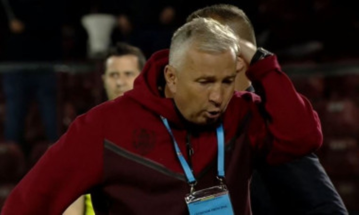 Dan Petrescu nu se poate abține! A început să urle la arbitru și a văzut cartonașul roșu, în CFR Cluj – Unirea Slobozia