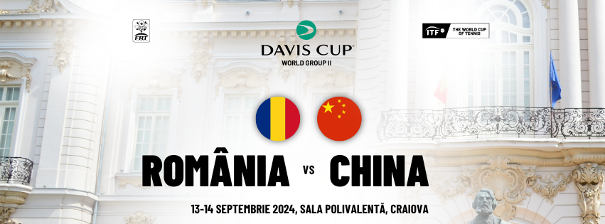 S-au pus în vânzare biletele la meciul de Cupa Davis, România – China. Interes sporit pentru primul astfel de eveniment găzduit de Craiova