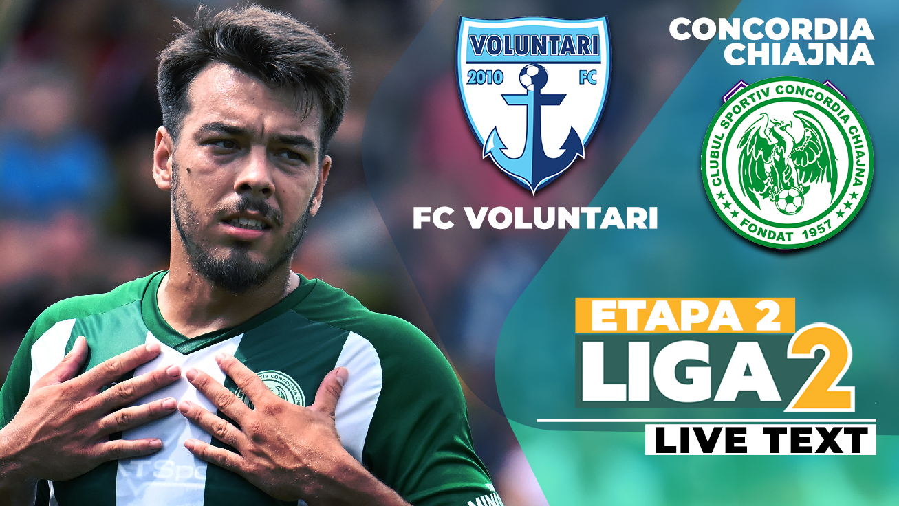 Pace, pace între două… ilfovene! FC Voluntari – Concordia Chiajna au remizat sub privirile lui Anghel Iordănescu și rămân fără victorie în acest debut de sezon