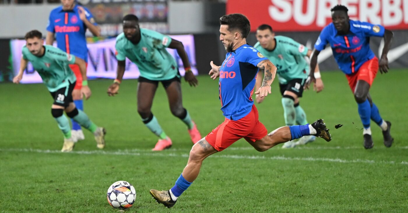 Alex Băluță a explicat ce s-a întâmplat exact înaintea șutului, la penalty-ul pe care l-a ratat în FCSB – UTA 2-0: „Nu sunt un executant!”