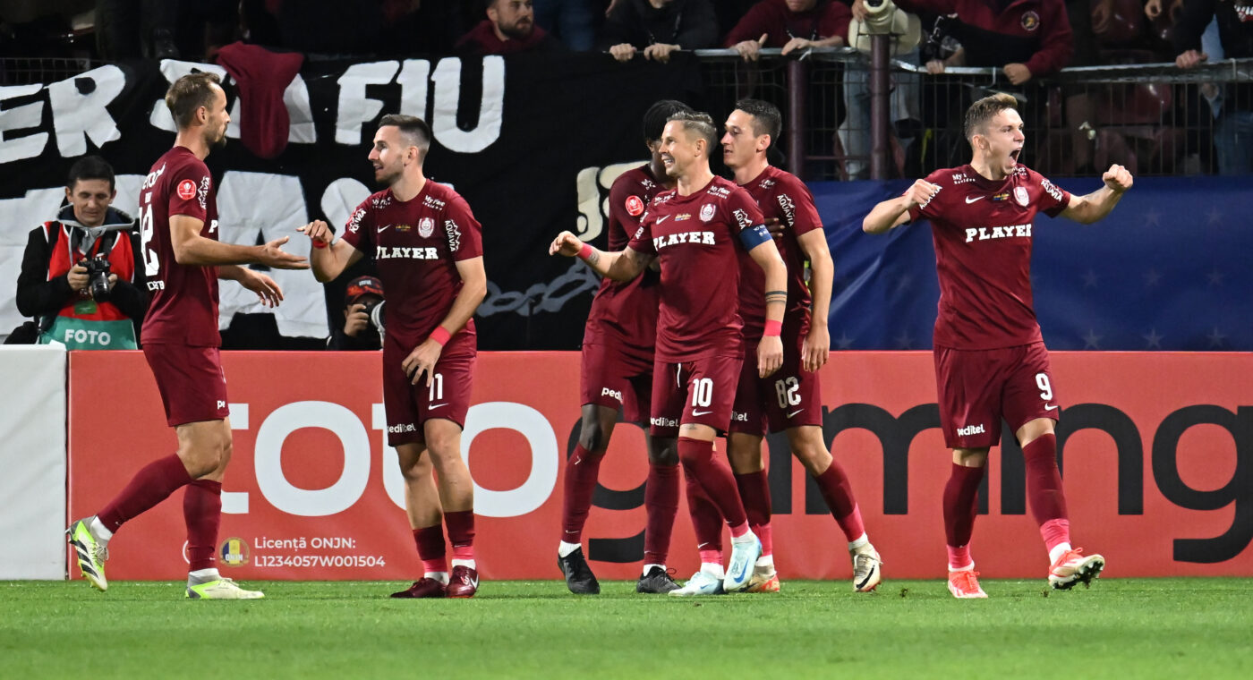 CFR Cluj – FCSB 2-2, în etapa 9 din Superliga. Gazdele pierd două puncte, deși au condus cu 2-0