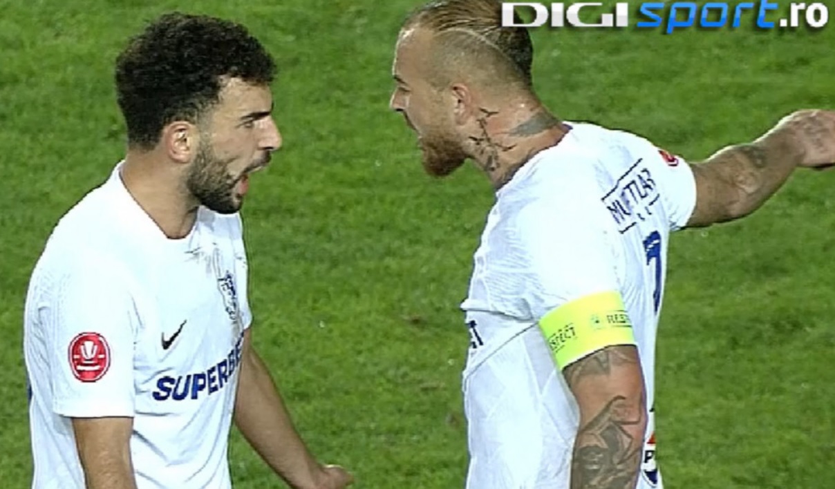Ce s-a întâmplat la pauză în vestiarul echipei lui Gică Hagi, după ce Denis Alibec s-a luat de Grigoryan pe teren, în Petrolul Ploiești – Farul Constanța 1-1