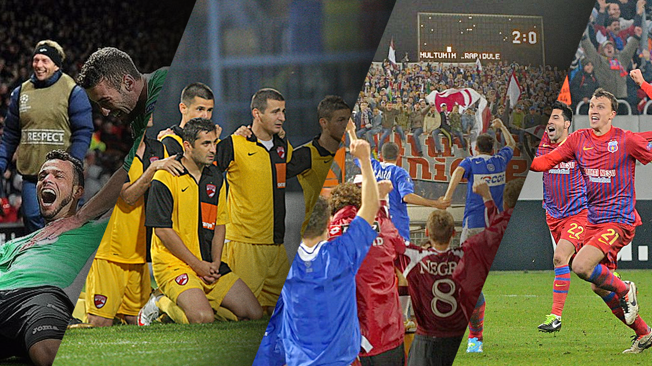 Suporterii scriu istoria: alege în marea finală cel mai tare succes european al echipelor românești după 1990! Steaua – FCSB, Dinamo, Rapid, CFR Cluj, Poli Timișoara, Petrolul Ploiești și Astra Giurgiu sunt față în față cu poveștile lor de colecție!
