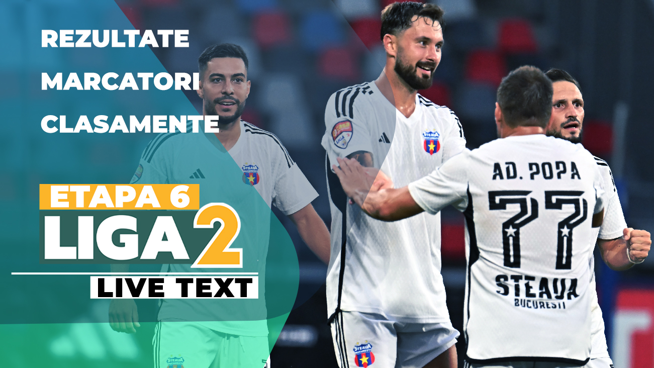 Liga 2, etapa 6 | Șapte meciuri, șapte victorii, șase câștigate cu 1-0, cinci de către gazde. Steaua se impune pe final, Corvinul obține scorul zilei