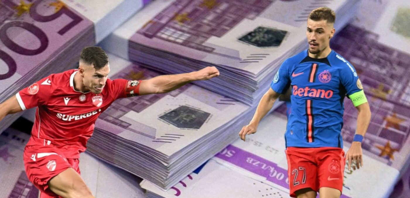 Dinamo – FCSB. Echipa roș-albastră e de peste trei ori mai scumpă față de cea a „câinilor”. Ei sunt cei mai bine cotați jucători ai celor două mari rivale!