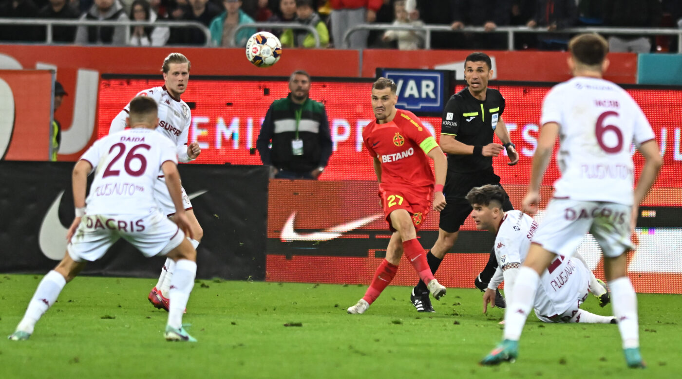 FCSB – Rapid București 0-0, Live Video Online, în etapa 14 din Superliga. Dublă ocazie a oaspeților după un sfert de oră de joc